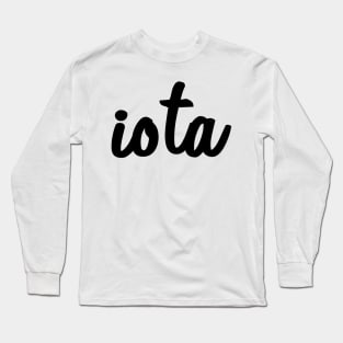 Iota Script Long Sleeve T-Shirt